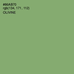 #86AB70 - Olivine Color Image