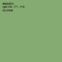 #86AB72 - Olivine Color Image