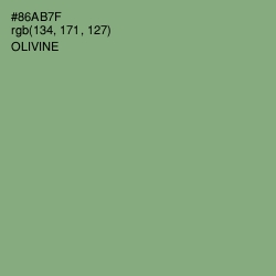 #86AB7F - Olivine Color Image