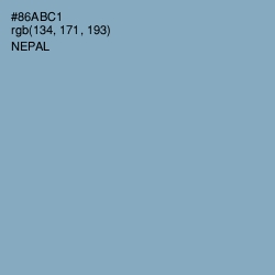 #86ABC1 - Nepal Color Image