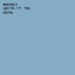 #86ABC4 - Nepal Color Image