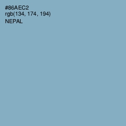 #86AEC2 - Nepal Color Image
