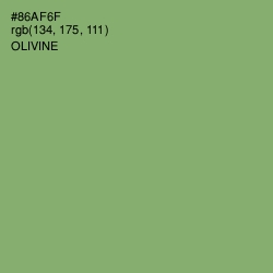 #86AF6F - Olivine Color Image