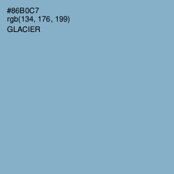 #86B0C7 - Glacier Color Image