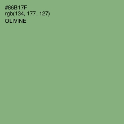 #86B17F - Olivine Color Image