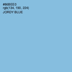 #86BEE0 - Jordy Blue Color Image
