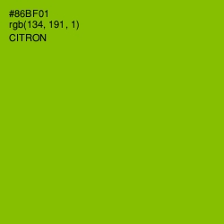 #86BF01 - Citron Color Image