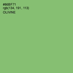 #86BF71 - Olivine Color Image