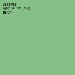 #86BF88 - Envy Color Image