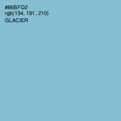 #86BFD2 - Glacier Color Image