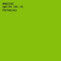 #86C00C - Pistachio Color Image