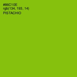 #86C10E - Pistachio Color Image