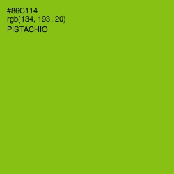 #86C114 - Pistachio Color Image