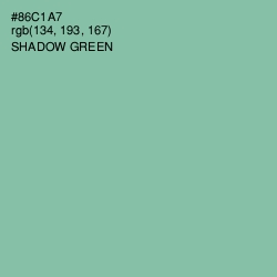 #86C1A7 - Shadow Green Color Image