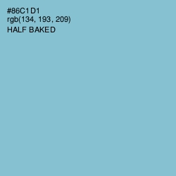 #86C1D1 - Half Baked Color Image