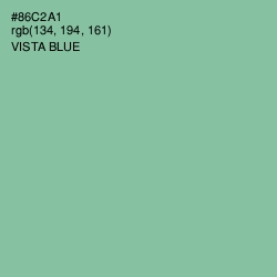 #86C2A1 - Vista Blue Color Image