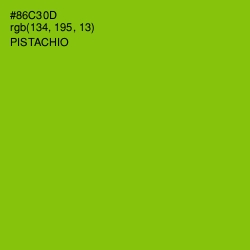 #86C30D - Pistachio Color Image