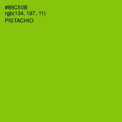 #86C50B - Pistachio Color Image