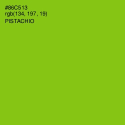 #86C513 - Pistachio Color Image