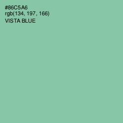 #86C5A6 - Vista Blue Color Image