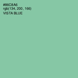 #86C8A6 - Vista Blue Color Image