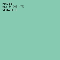 #86CBB1 - Vista Blue Color Image
