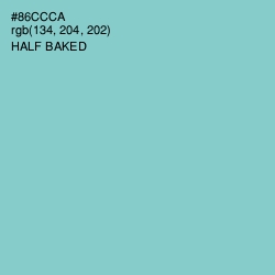#86CCCA - Half Baked Color Image