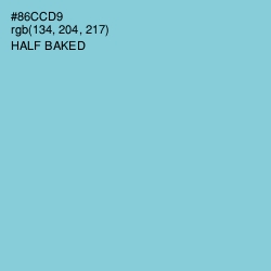 #86CCD9 - Half Baked Color Image
