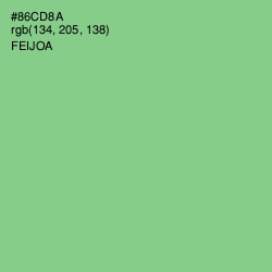 #86CD8A - Feijoa Color Image