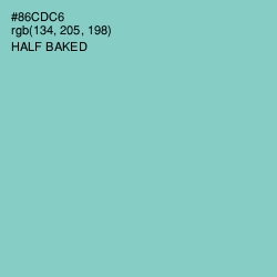 #86CDC6 - Half Baked Color Image