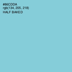 #86CDDA - Half Baked Color Image