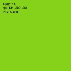 #86D11A - Pistachio Color Image
