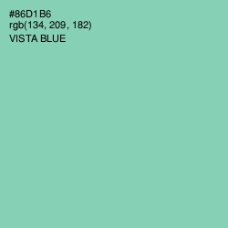 #86D1B6 - Vista Blue Color Image
