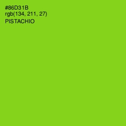 #86D31B - Pistachio Color Image