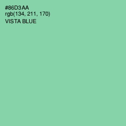 #86D3AA - Vista Blue Color Image