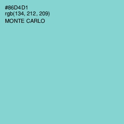 #86D4D1 - Monte Carlo Color Image