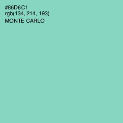 #86D6C1 - Monte Carlo Color Image