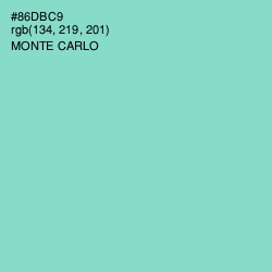 #86DBC9 - Monte Carlo Color Image