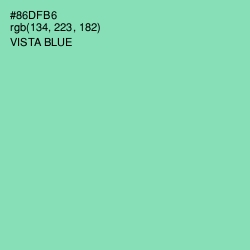 #86DFB6 - Vista Blue Color Image
