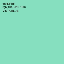 #86DFBE - Vista Blue Color Image