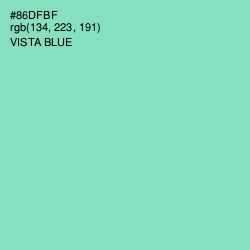 #86DFBF - Vista Blue Color Image