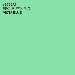 #86E2A7 - Vista Blue Color Image