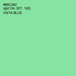 #86E3A2 - Vista Blue Color Image