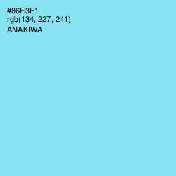 #86E3F1 - Anakiwa Color Image
