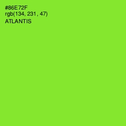 #86E72F - Atlantis Color Image