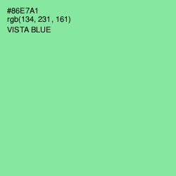 #86E7A1 - Vista Blue Color Image