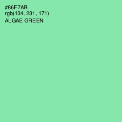 #86E7AB - Algae Green Color Image