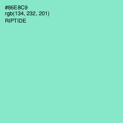 #86E8C9 - Riptide Color Image