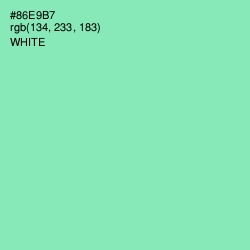 #86E9B7 - Algae Green Color Image