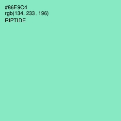 #86E9C4 - Riptide Color Image